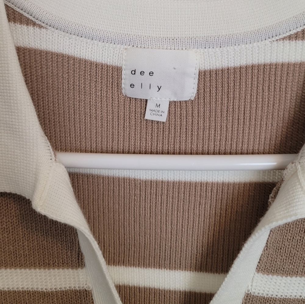 Dee Elly Striped Sleeveless Ribbed Dress - Like New - Picture 3 of 7